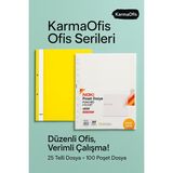 KarmaOfis Ofis Serileri – Premium Dosyalama Seti Sarı