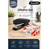 KarmaOfis OfisPro Set Zımba Makinesi + 3 Paket 24/6 Zımba Teli | Ofis Serisi Ergonomik Dayanıklı Zımba Seti
