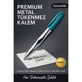 KarmaOfis Premium Lime Metal Tükenmez Kalem – Ergonomik Tasarım, Akıcı Yazım, Şık ve Dayanıklı