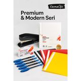 KarmaOfis Premium Modern Ofis Seti – Siyah, Kırmızı ve Sarı Renklerde