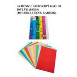 Karmaofis Renkli Fotokopi Kağıdı 100'Lü (10 Renk Karışık)