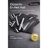 KarmaOfis Siyah A4 Telli Dosya 25’li Set – Dayanıklı ve Ergonomik Evrak Dosyası