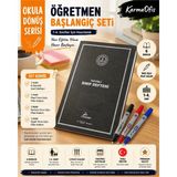 KarmaOfis Takvimli Sınıf Defteri Seti | 1-4. Sınıf Öğretmenleri Için 6 Derslik Planlama Defteri ve Ince Uçlu Pilot Kalem Seti | 1'li
