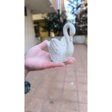 karmaşık hobi evi Boyanabilir Kuğu Kase – Dekoratif Kuğu Figürlü Hobi Boyama Ham Obje(4 renk boya+fırça)