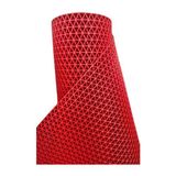Karmaşık Z Mat Yıldız Kırmızı Kaydırmaz Paspas (En 120CM Boy Istenilen Her Ölçüde Kesilebilir) - 120 x 650 cm