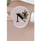 KARMAT damla, N Harfine Özel Mousepad, Bilek Destekli konforlu Oyuncular İçin Bilgisayar faresi pedi