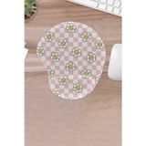 KARMAT Damla, Papatyalar, Pembe Desenli Mouse Pad, Bilek Destekli Mousepad, Bilgisayar Aksesuarı