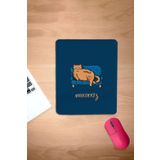 KARMAT Dikdörtgen, Lacivert, Komik kedi Desenli MousePad, bilgisayar Faresi Pedi, Laptop aksesuarı