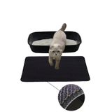 KARMAT Kedi Kumu Paspası, Kedi Tuvaleti Paspası, Comford Mat -40 * 60 SİYAH MOR-