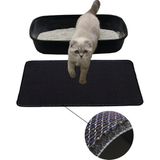 Karmat Kedi Kumu Paspası, Kedi Tuvaleti Paspası, Comford Mat -40*60 - 40 x 60 cm - Mor-Siyah