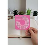Karmelom Studio Bullet Journal Alışkanlık Çemberi Şablon Cetvel