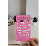 Karmelom Studio Bullet Journal Kurdele Başlık Detaylı Şablon Cetvel