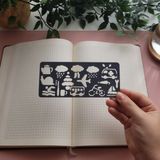 Karmelom Studio Bullet Journal Montessori Şablon Cetvel 2 - Gri