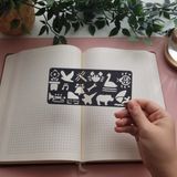 Karmelom Studio Bullet Journal Montessori Şablon Cetvel 3 - Gri