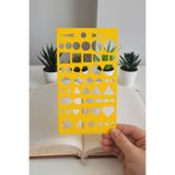 Karmelom Studio Bullet Journal Montessori Temel Şekiller Şablon Cetvel