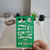 Karmelom Studio Bullet Journal Ok Yönlendirme Detaylı Şablon Cetvel - Yeşil