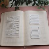 Karmelom Studio Bullet Journal Tasarım ve Notluk Şablon Cetvel Set - Beyaz