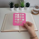 Karmelom Studio Konuşma Baloncuğu Şablon Cetvel - Pembe