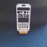 Karmelom Studio Telefon Şeklinde Bullet Journal Simgeler Şablon Cetvel - Beyaz