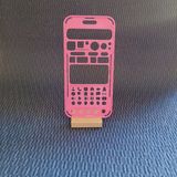 Karmelom Studio Telefon Şeklinde Bullet Journal Simgeler Şablon Cetvel - Pembe