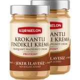 Karmelon Şeker İlavesiz Proteinli Fındık Ezmesi 330 gr x 2 Adet