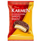 Karmen 30 gr Sütlü Çikolatalı Sandviç Bisküvi