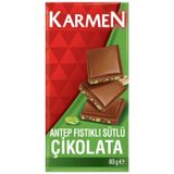 Karmen 80 gr Antep Fıstıklı Tablet Çikolata