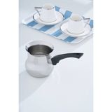 Karmen Çelik Cezve - 525 ml - Gümüş - Siyah
