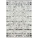 Karmen Halı Best 107 Beyaz Halı Siyah Detaylı İnce Parlak Makinada Yıkanabilir Modern Salon Halısı,80 X 150