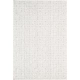 Karmen Halı Best 113A Beyaz Modern Geometrik Desen Parlak Makinada Yıkanabilir Salon Halısı,80 X 150