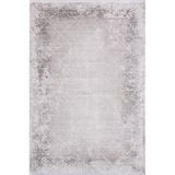Karmen Halı Cosmos Cs004G Gri Halı Modern Detaylı Pamuk Taban Viskon Tozuaz Salon Yatak Odası Koridor Halısı,300 X 400