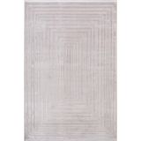 Karmen Halı Cosmos Cs005G Gri Halı Modern Detaylı Pamuk Taban Viskon Tozuaz Salon Yatak Odası Koridor Halısı,300 X 400