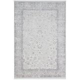 Karmen Halı Elegance Eg004a Gri Halı Antrasit Modern Klasik Desenli Viskon Doğal Iplik Bambu Halı Tozu Az Salon