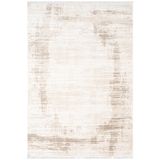 Karmen Halı Etro Et006B Krem Modern Desenli Parlak Ağır Yüksek Sıklıkta Salon Halısı İpek Serisi,80 X 150