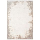 Karmen Halı Etro Et008B Gri Modern Geometrik Desen Parlak Ağır Yüksek Sıklıkta Salon Halısı İpek Serisi,80 X 150