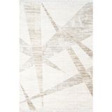 Karmen Halı Etro Et009B Krem Modern Desenli Parlak Ağır Yüksek Sıklıkta Salon Halısı İpek Serisi,200 X 290