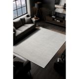 Karmen Halı Fabay Ct028A Gri Halı Modern Desenli Pamuk Taban Salon Halısı Yatak Odası Koridor,100 X 200