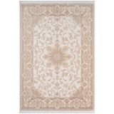 Karmen Halı Fontana Ft002B Krem Bej Akrilik Halı Klasik Desen Pamuk Taban Tozu Az Salon Oturma Odası Halısı,240 X 340