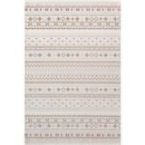 Karmen Halı Icon Ic008r Krem Halı Renkli Kilim Desenli Akrilik Ve Pamuk Tabanlı 4 Mevsim Salon Halısı