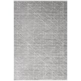 Karmen Halı Jade Jd008G Gri Halı Modern Geometrik Desenli Triko Akrilik Pamuk Tabanlı Kaymaz Salon Halısı,100 X 200
