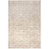 Karmen Halı Jade Jd012B Bej Halı Modern Geometrik Desenli Triko Akrilik Pamuk Tabanlı Kaymaz Salon Halısı,80 X 300