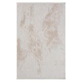 Karmen Halı Kaftan Kf007B Bej Halı Geometrik Kabartma Desenli Akrilik Halı Tozuaz Salon Halısı Yatak Odası,120 X 180