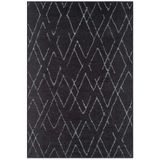 Karmen Halı Lenda Ld006A Antrasit Kilim Gri Detaylı Ince Kaymaz Taban Makinada Yıkanabilir Halı,80 X 150