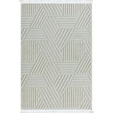 Karmen Halı Loop Lp001A Beyaz Halı Dekoratif Sisal Bukle Tozsuz Salon Halısı Yatak Odası Koridor,120 X 180