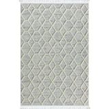 Karmen Halı Loop Lp004a Beyaz Halı Dekoratif Sisal Bukle Tozsuz Antialerjik Salon Halısı Yatak Odası Koridor