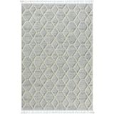Karmen Halı Loop Lp004A Beyaz Halı Dekoratif Sisal Bukle Tozsuz Salon Halısı Yatak Odası Koridor,200 X 290