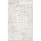 Karmen Halı Lotus 8563 Açık Gri Halı Gri Detaylı Modern Ince Akrilik Tozuaz Salon Halısı Yatak Odası Koridor,150 X 230