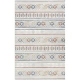 Karmen Halı Lotus 8565 Gri Halı Renkli Kilim Desenli Modern Ince Akrilik Tozuaz Salon Halısı Yatak Odası Koridor,100 X 200