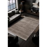 Karmen Halı Lyka CT024A Vızon Halı Modern Desen Pamuk Taban Yıkanabilir Salon Halısı Yatak Odası - Vizon - 80 x 150 cm