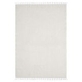 Karmen Halı Wool Wl005A Beyaz Halı Sisal Bukle Dekoratif Tozsuz Salon Halısı Yatak Odası Koridor,80 X 150